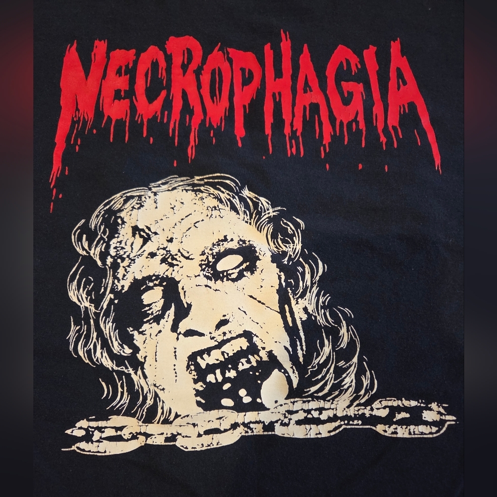 NECROPHAGIA - PURE UNDEAD HORROR AND SICKNESS - MENS SIZE L
